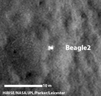 Beagle was found in 2015 by NASA's MRO