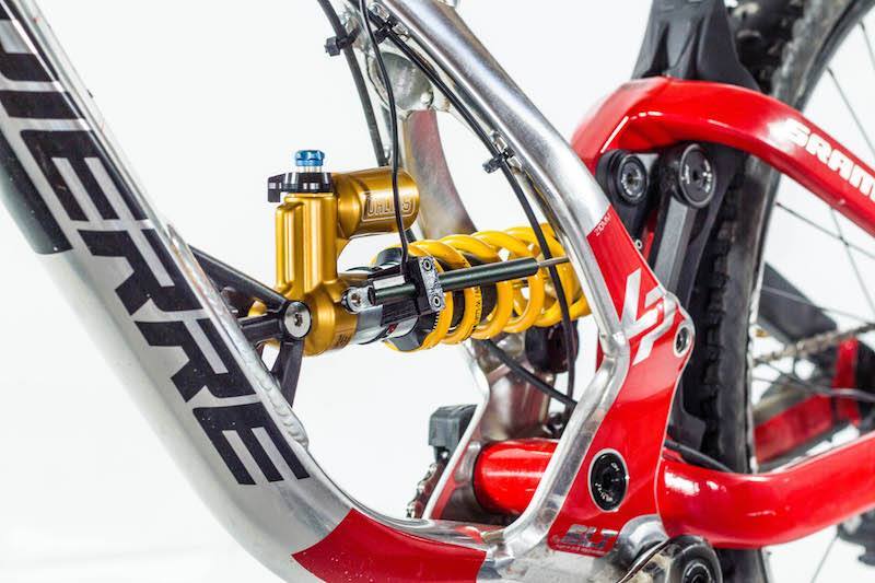 The BYB shock sensor, visible alongside the coil spring