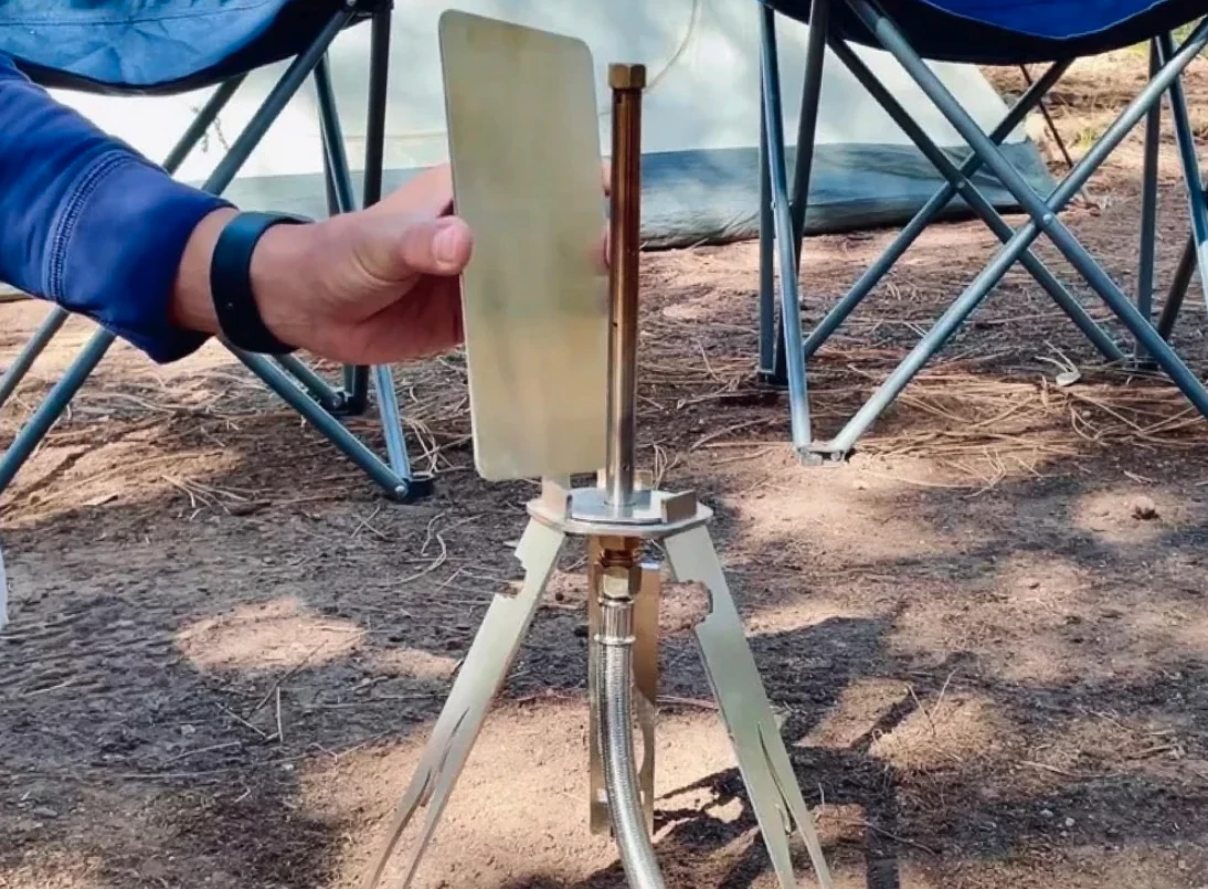 The heat shields help to deflect wind and divert heat