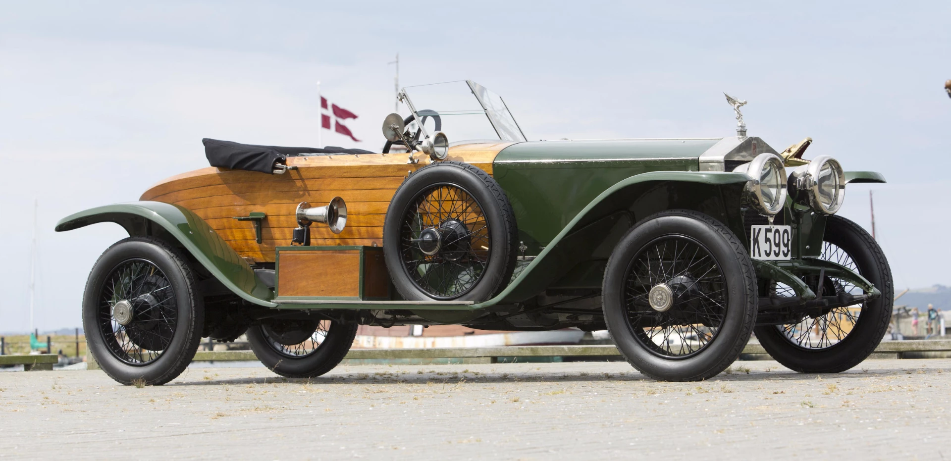 The ex-Robert Barrymore 1914 ROLLS-ROYCE 40/50 SILVER GHOST SKIFF sold for DKK 7,475,000 at Bonham's Frederiksen Collection auction on 26 September, 2015