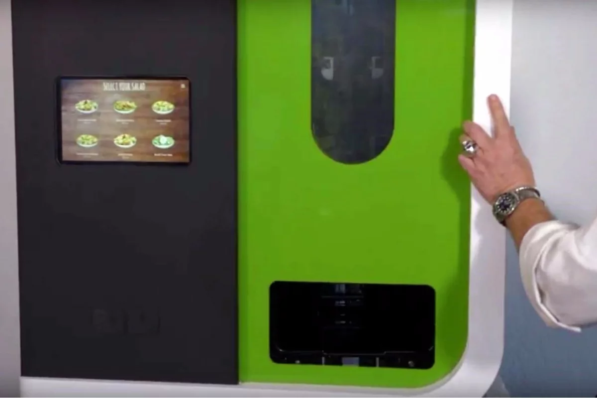 Sally the Salad Robot creates thousands of different salad combinations on demand