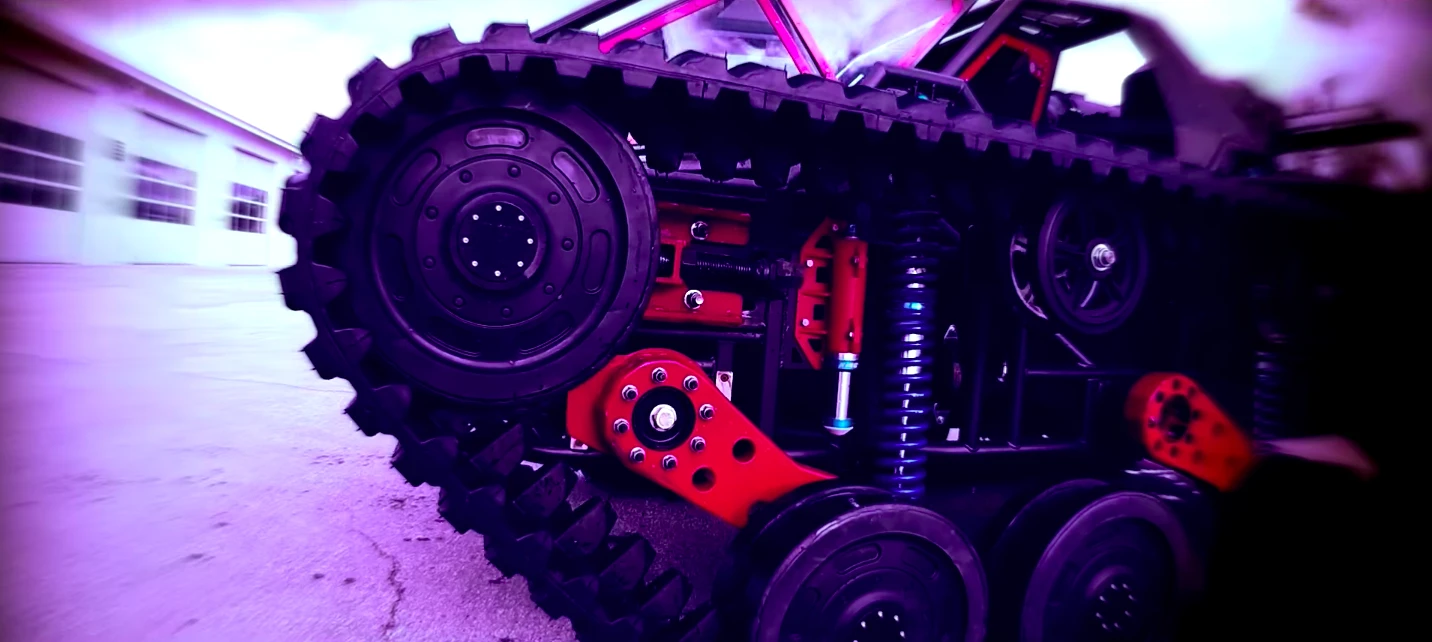 Ripsaw EV3-F1: 16 inches of suspension travel make this a rough terrain destroyer