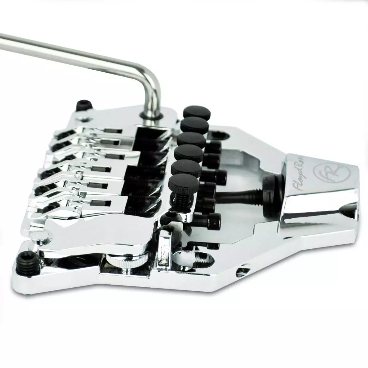 The FRX system can be set to locked, assisted floating or full floating operation via a thumb-operated stop screw at the top and spring tension adjustment at the back of the bridge unit