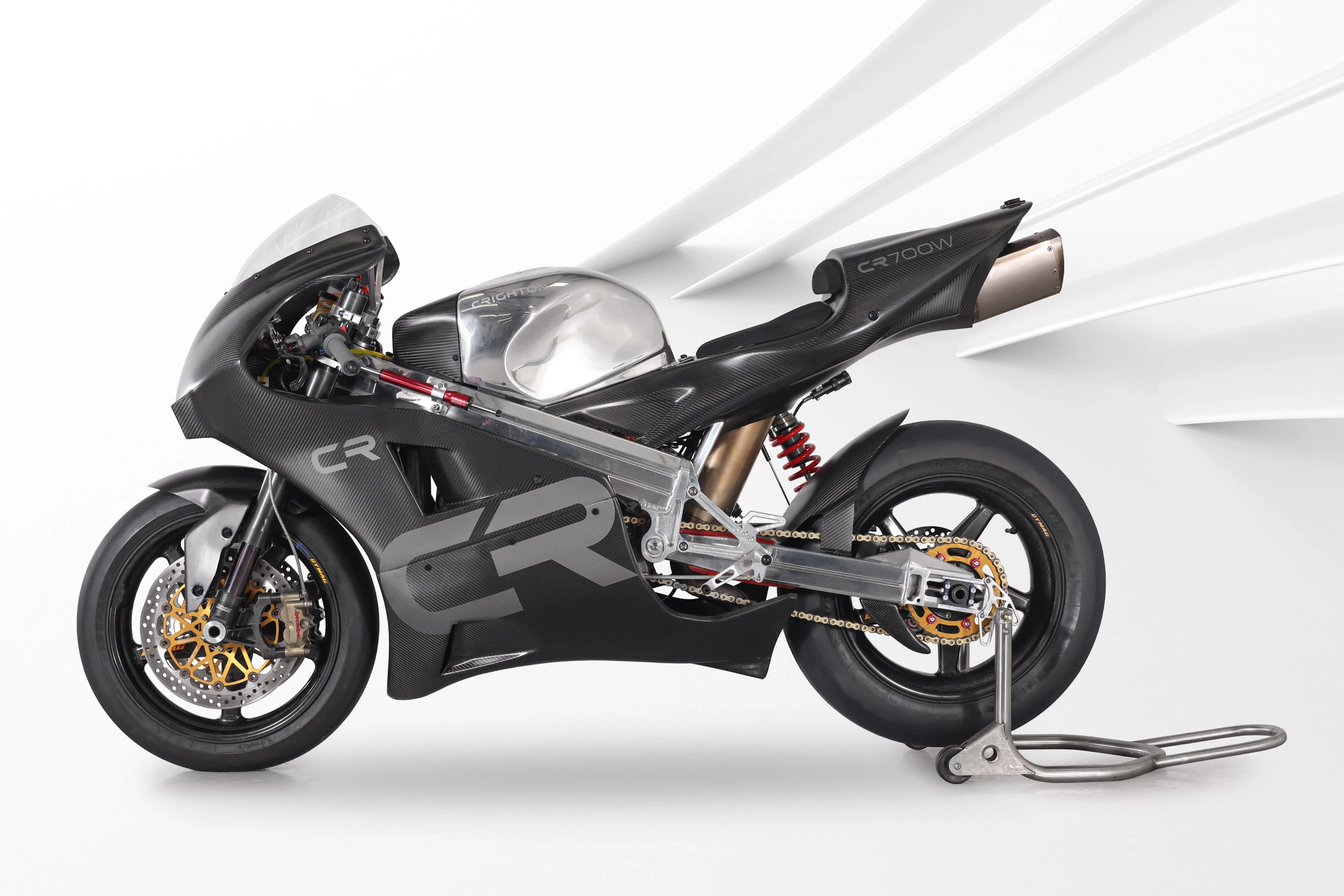 The exhaust is designed to create a cold air vacuum that enhances engine cooling