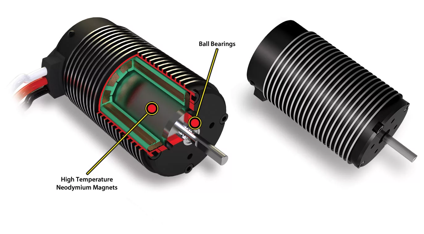 The Traxxas XO-1's electric motor