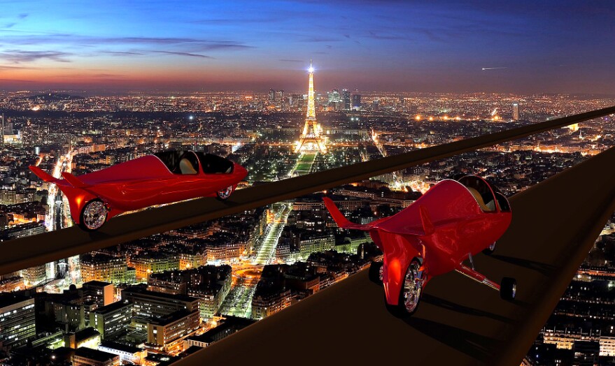 Acabion foresees elevated roadways will be needed to accommodate the streamliner's speed