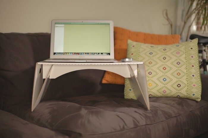 Lapdeck can be used anywhere at any time, being assembled and disassembled in seconds