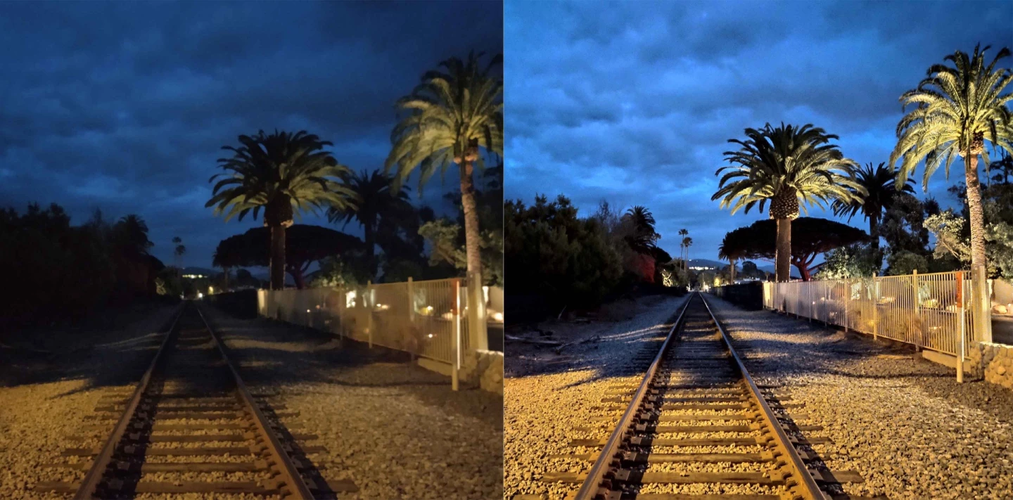 An example of the z4's dedicated Night-Mode feature