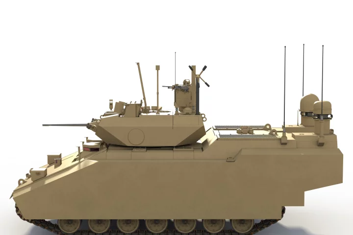 Artist's concept of the BAE Systems/Northrop Grumman hybrid GCV