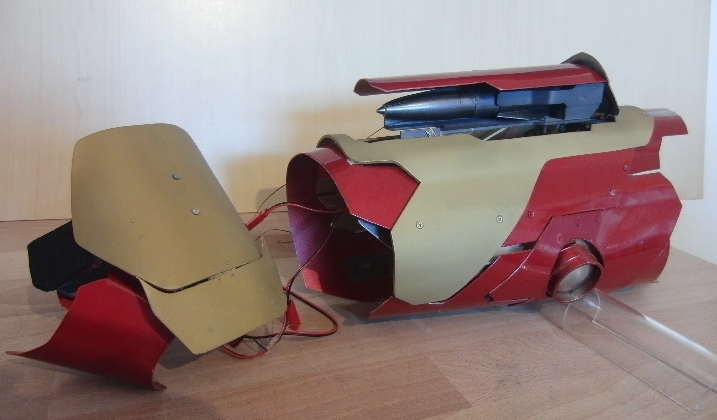Patrick Priebe's rocket-launching Iron Man gauntlet