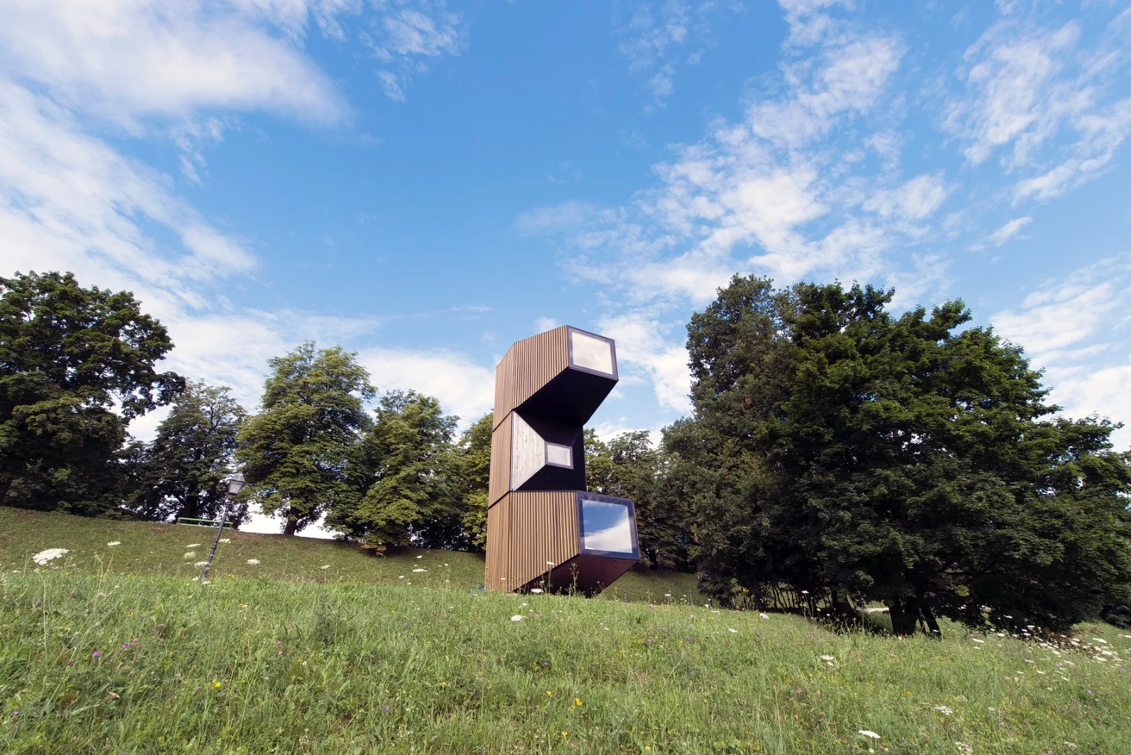 Living Unit on Ljubljana Castle was made in collaboration with Permiz, C+C, C28, and AKT