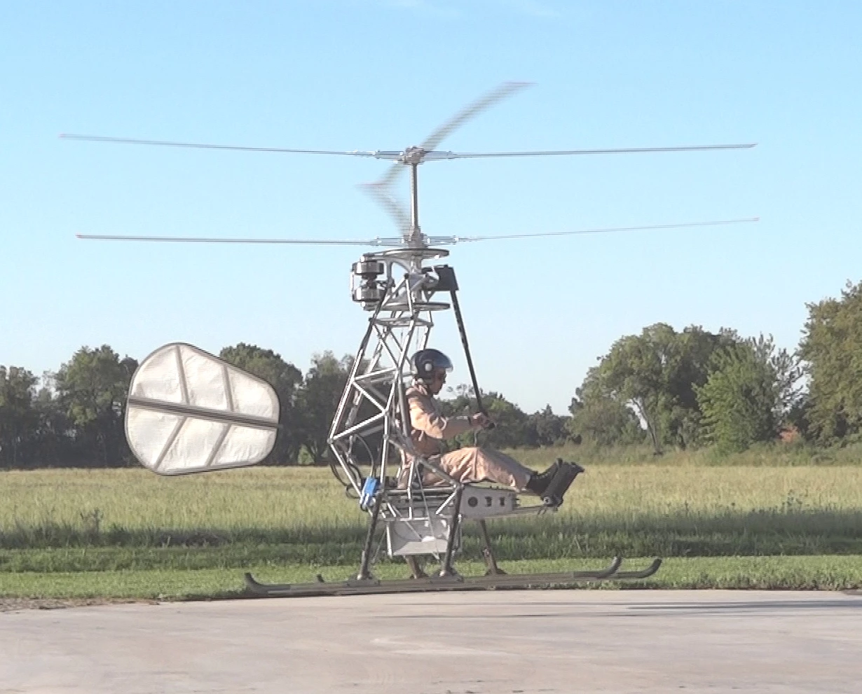 Pascal Chretien - the first manned electric helicopter flight