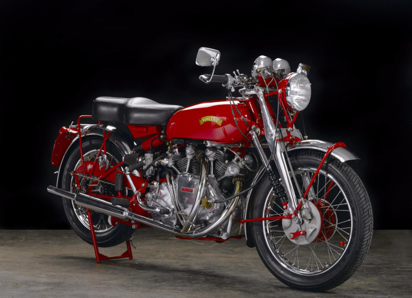This 1951 Vincent White Shadow in Chinese Red, is one of just 15 White Shadows made, and is expected to sell for between $300,000 and $350,000.