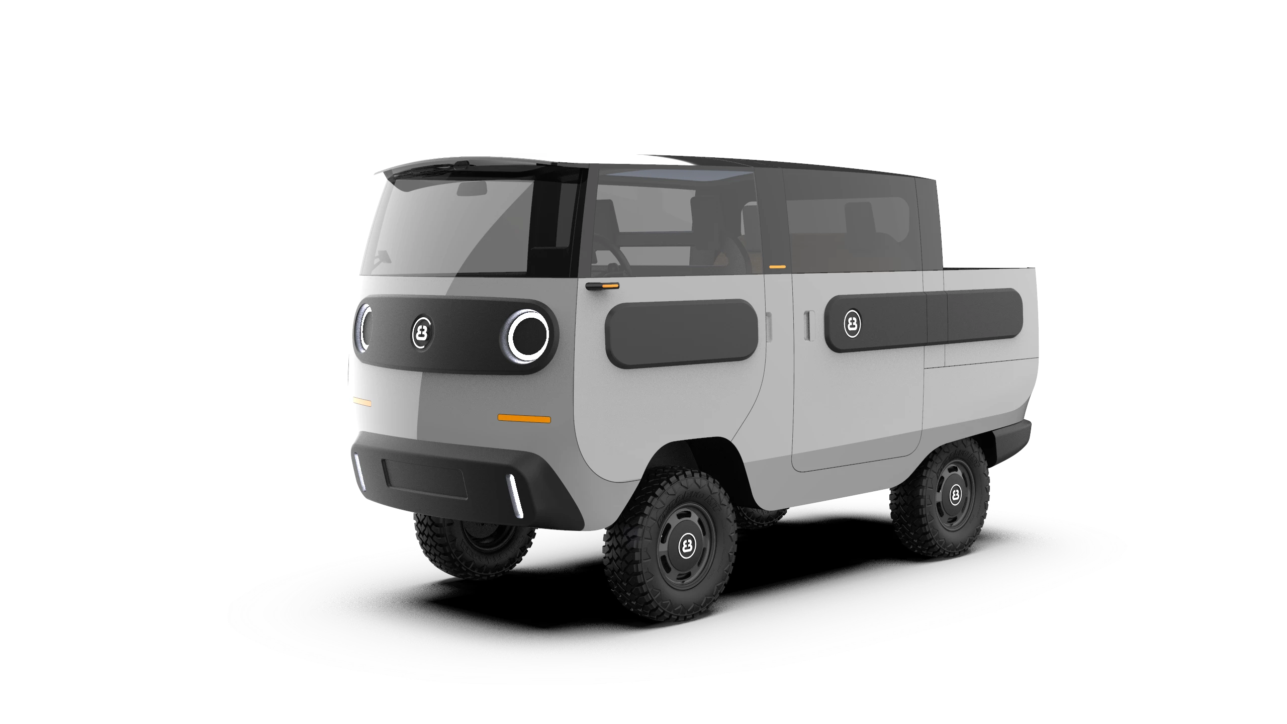 eBussy/Xbus short-bed pickup with crew cab