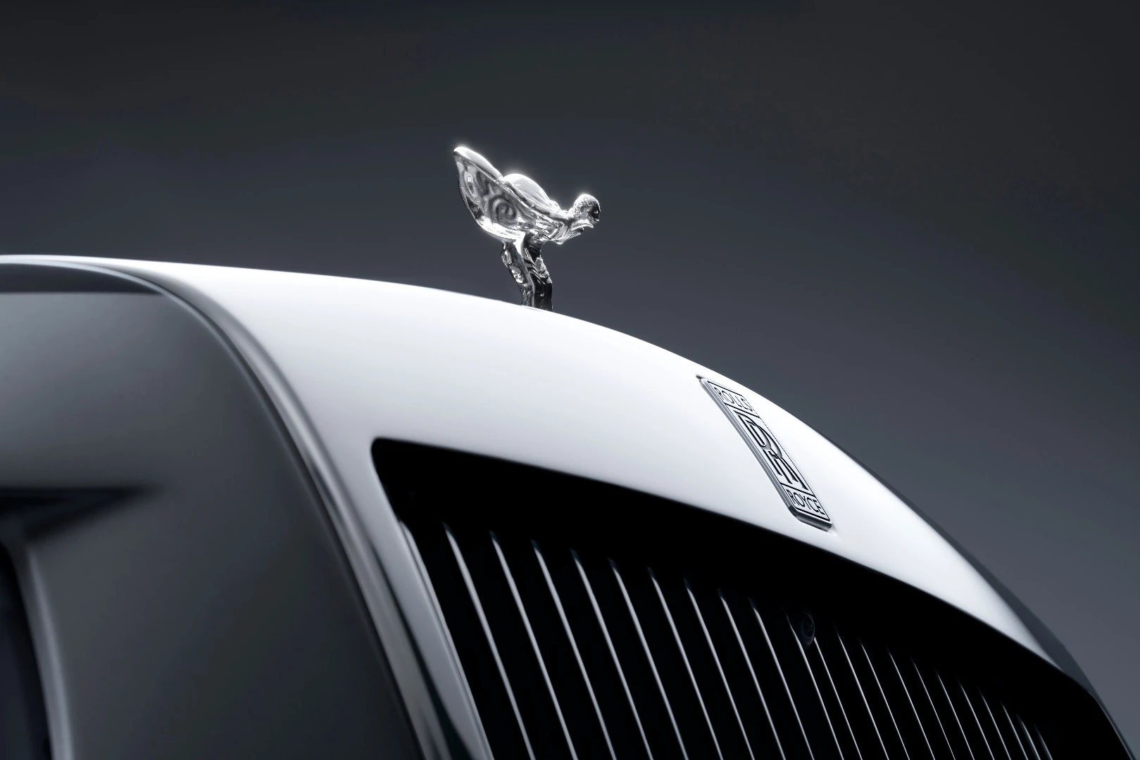 The classic Rolls-Royce badge looks perfectly at home on the new Phantom