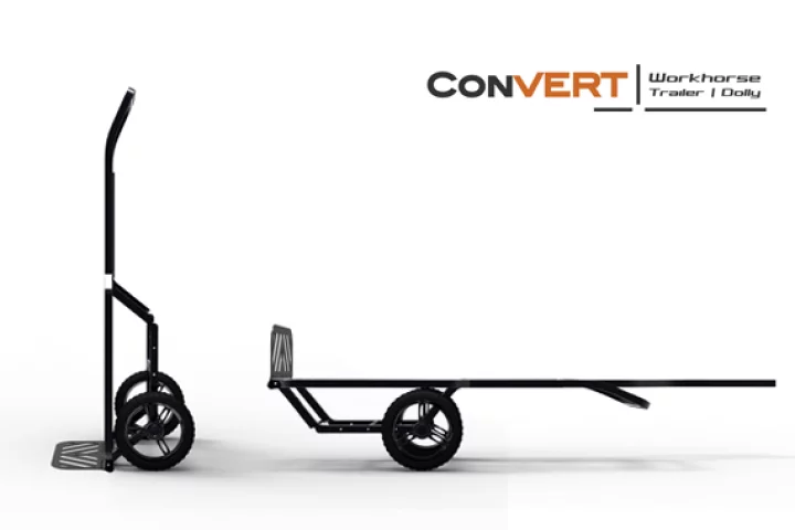 The Convert, in dolly and trailer modes