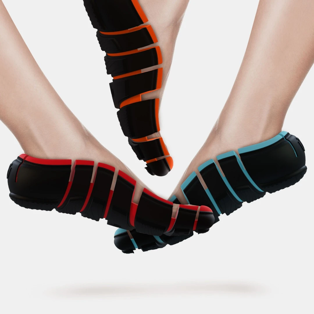 The TPU side ribs help the flip-shoe stay on