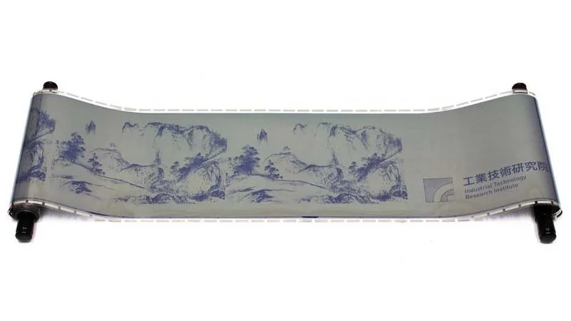 Taiwan's Industrial Technology Research Institute has developed a highly flexible electronic paper that's both re-writable and re-usable, and doesn't need electricity to retain the screen image