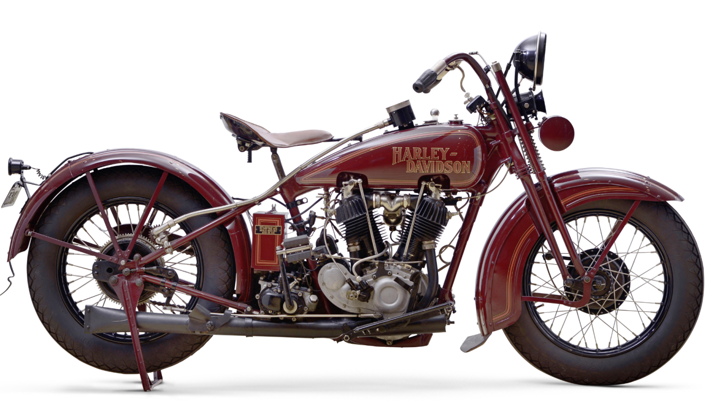£27,025 ($41,725) – 1928 Harley-Davidson 1,200cc Model JDH 'Two Cam'Lot 10 at Bonhams Lonatti Collection held on 17 October, 2015Estimate: £15,000 - 25,000 ($23,000 - $38,500)