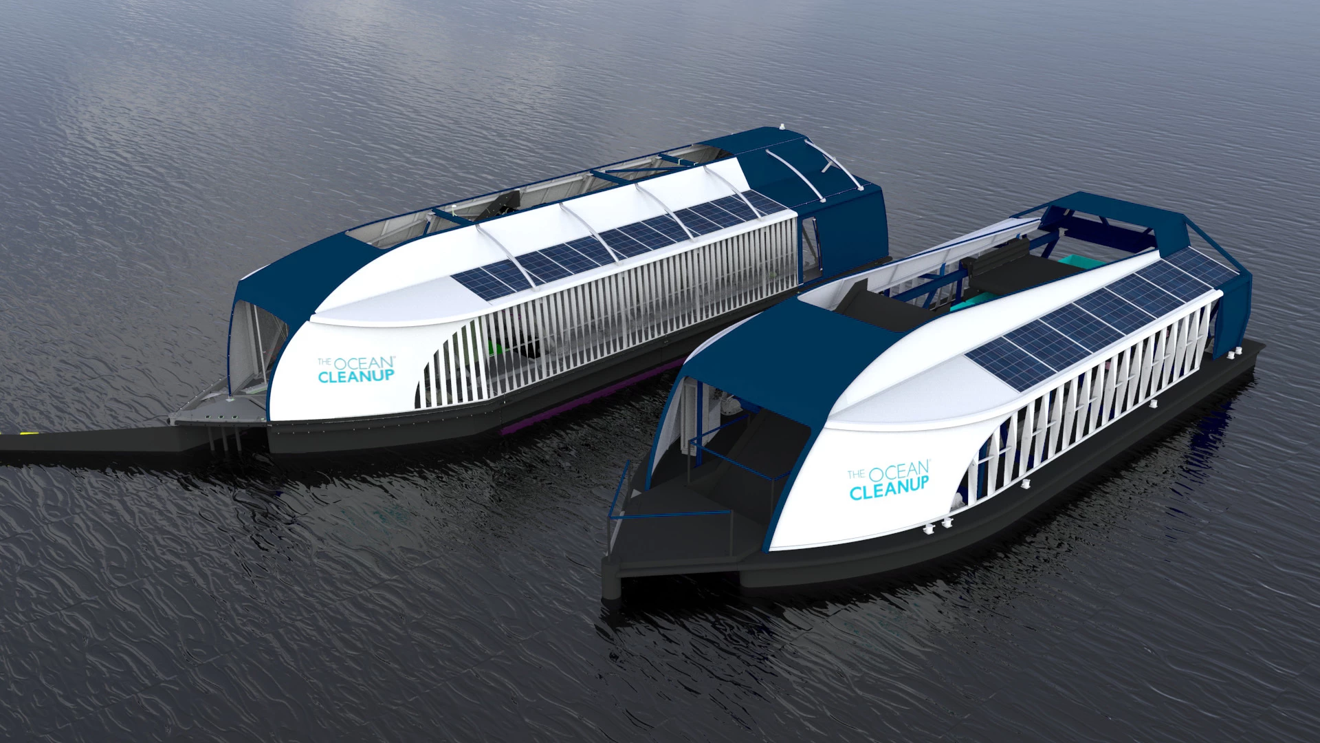 For the third generation Interceptor, improvements have been made to the conveyor, shuttle, dumpsters and barge