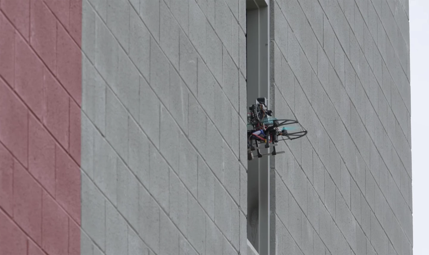 Small, fast and accurate, the UAVs were tasked with entering and exiting buildings on their own