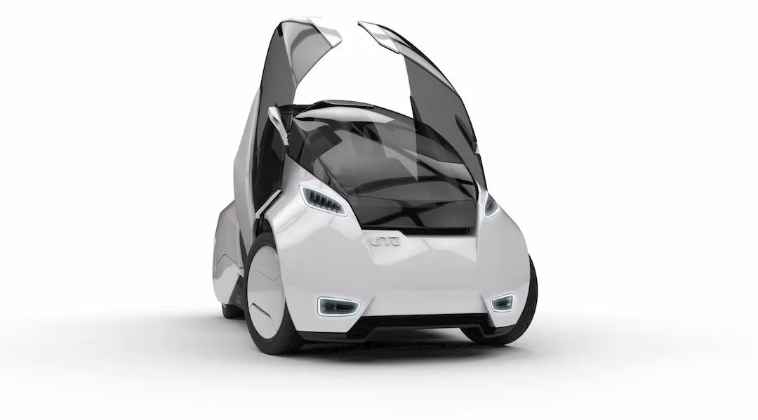 Uniti has a range of 150 km (93 miles) and a top speed of 90 km/h (56 mph)