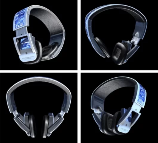 The Q-SOUND headphones with adjustable earpieces