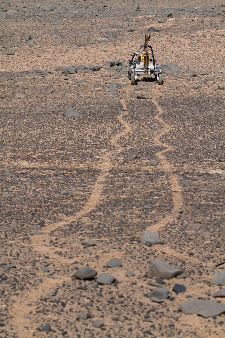 The KREX-2 makes tracks across the Atacama Desert