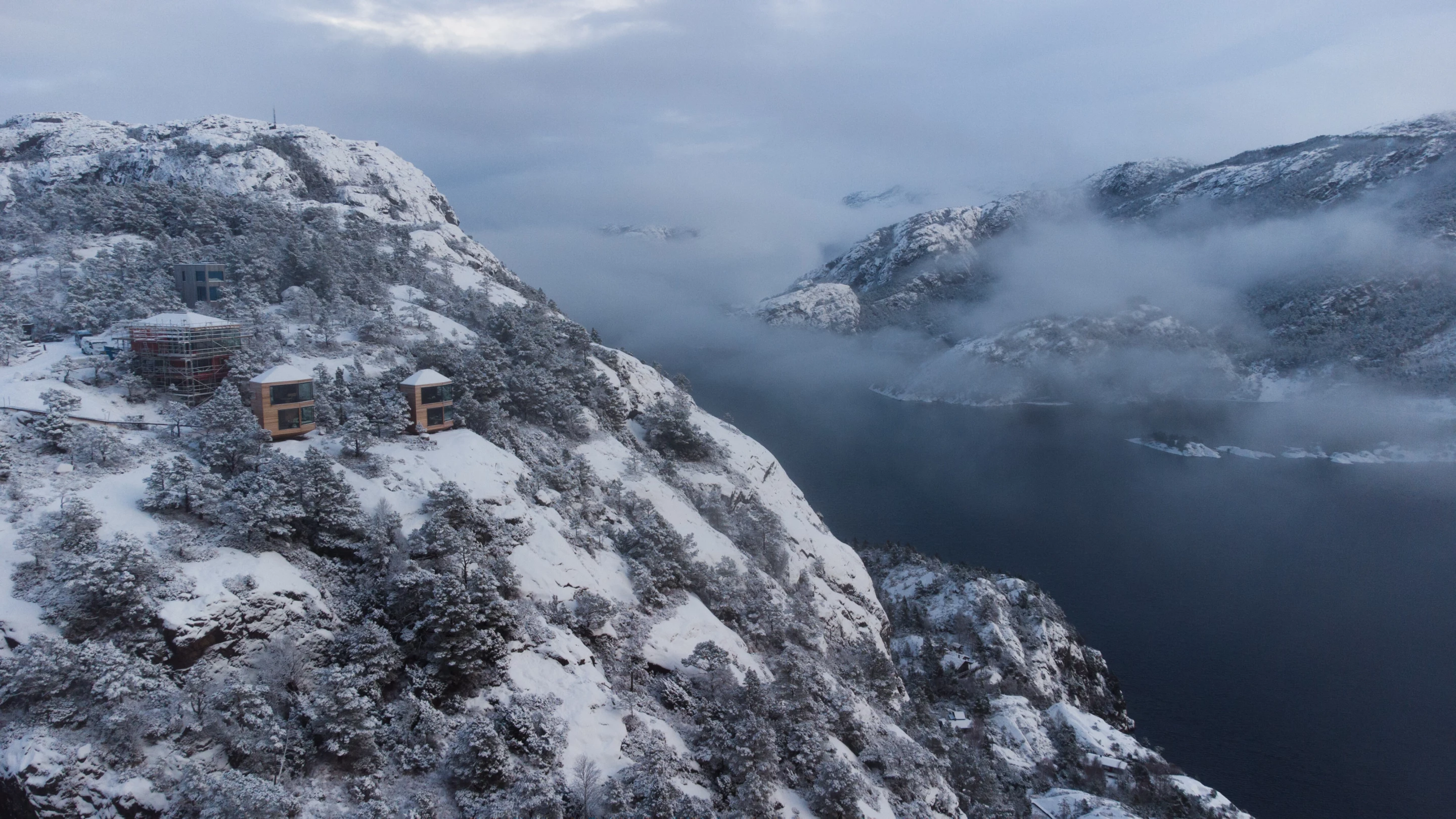 The Bolder Star Lodges overlook Lysefjorden, on the Norwegian west coast