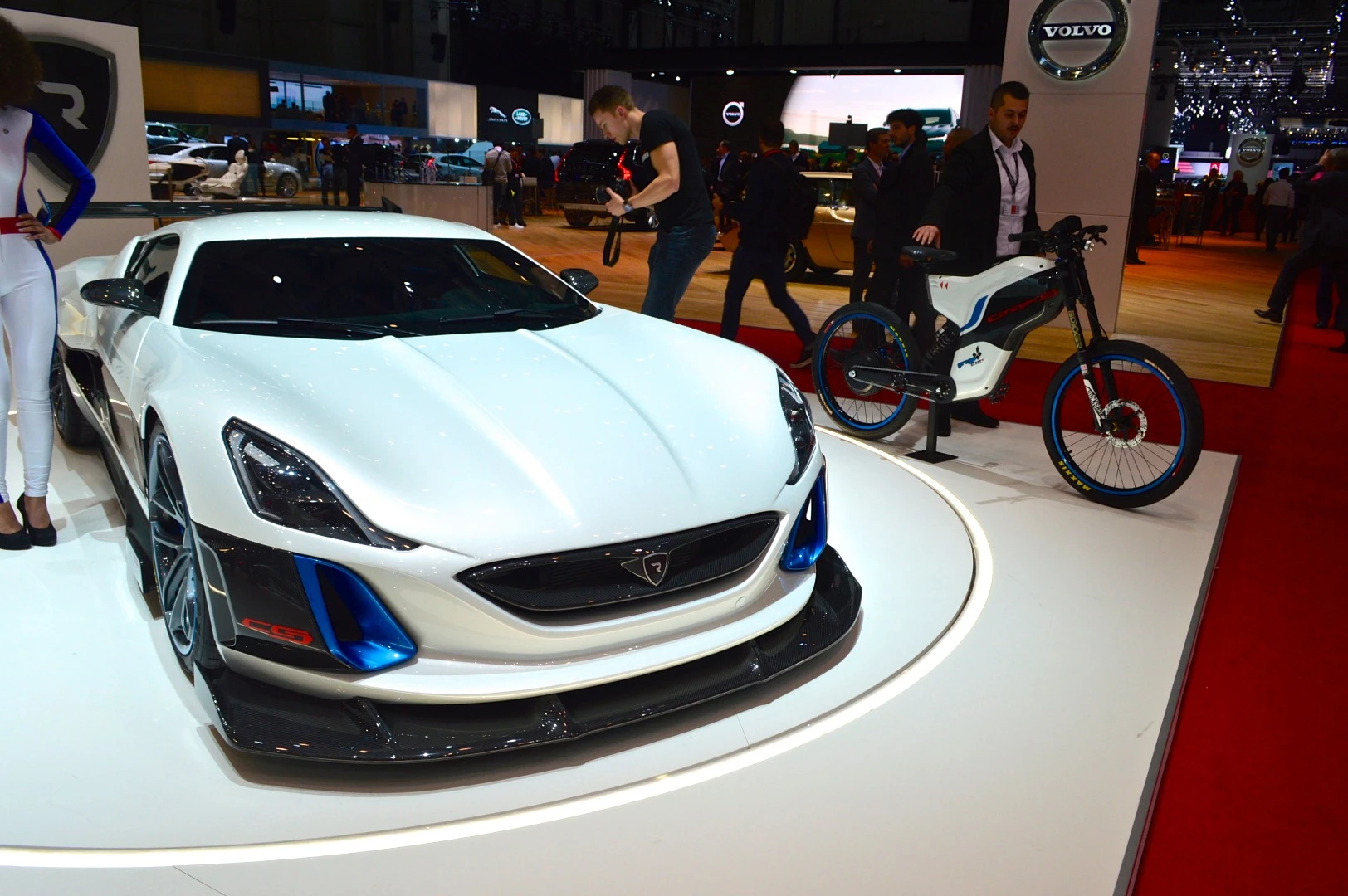 Rimac Concept S car and bike