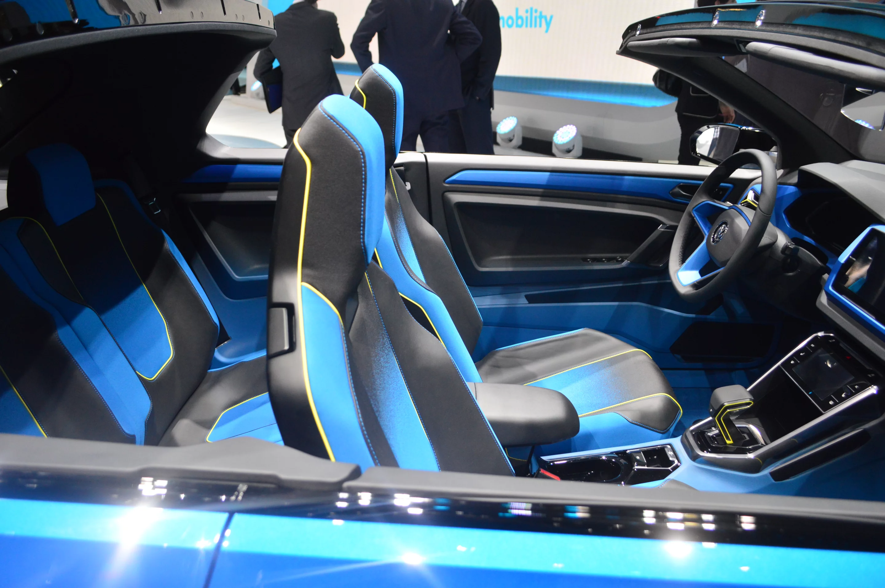Volkswagen's T-ROC concept SUV, at the Geneva Motor Show