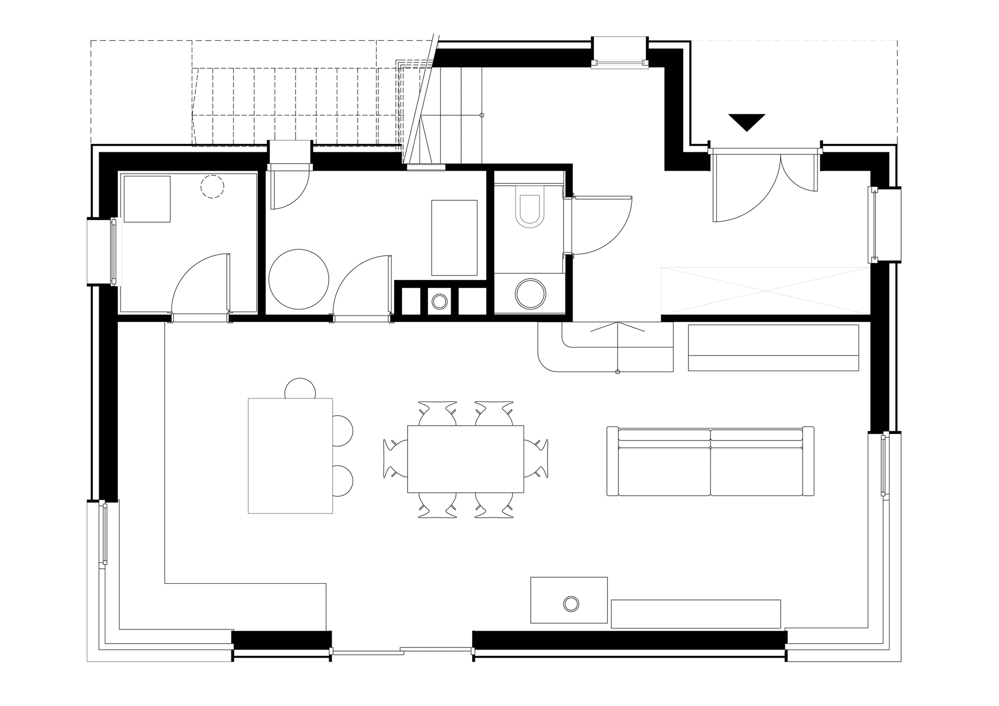 Architectural plans of the Black Magic House (Image: T2.a Architects)