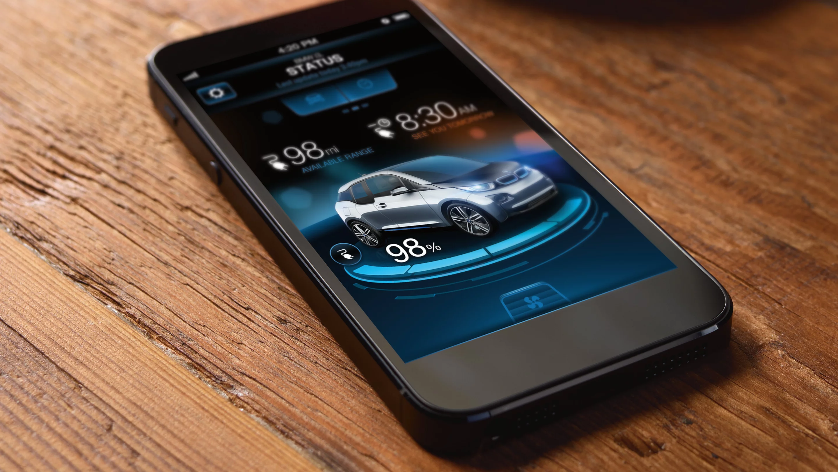 The i3 comes with an i Remote smartphone app