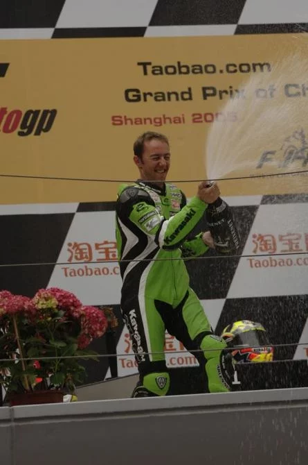 One very happy Frenchman - Olivier Jacque after the race
