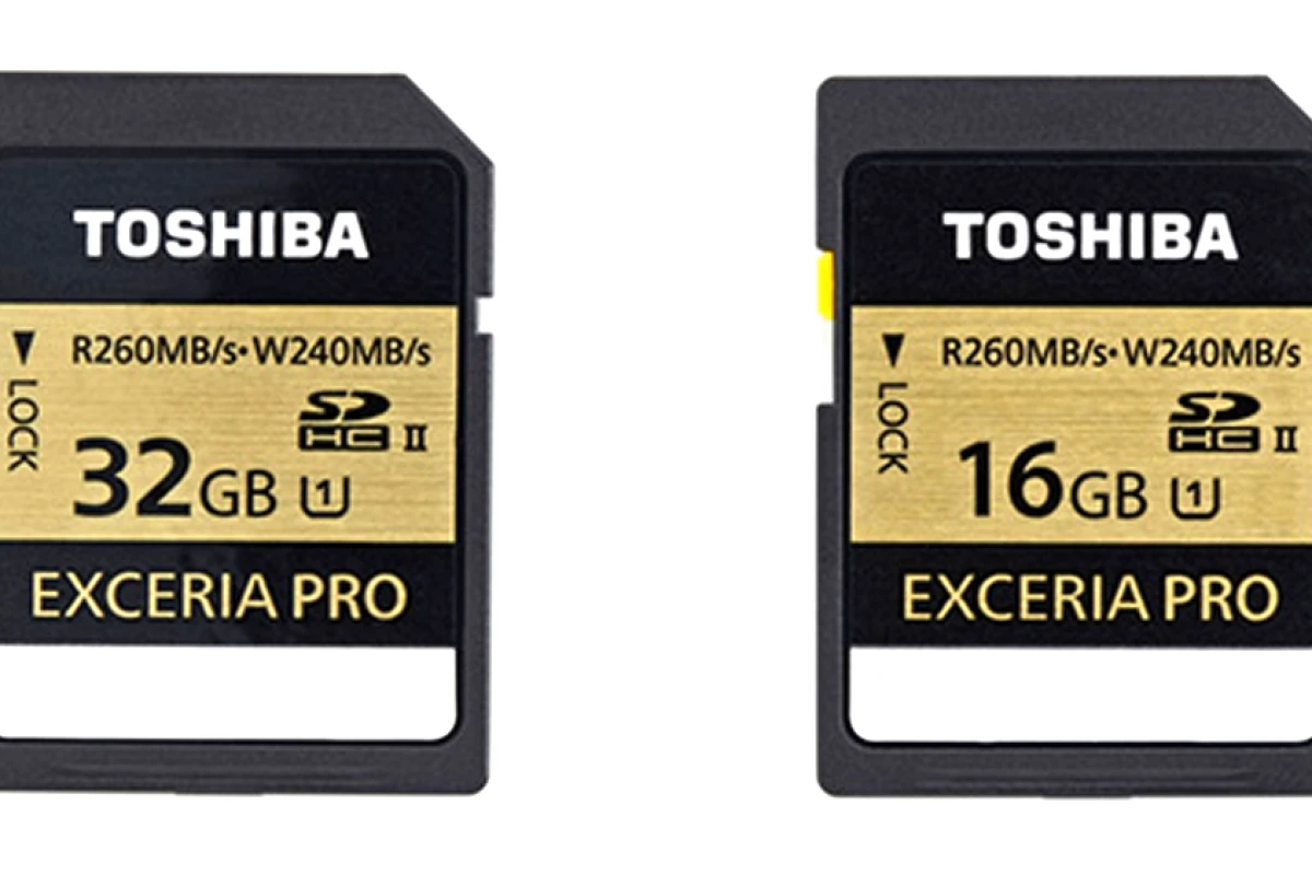 With a maximum write speed of 240 MB/s the Toshiba Exceria Pro SD cards are the fastest yet