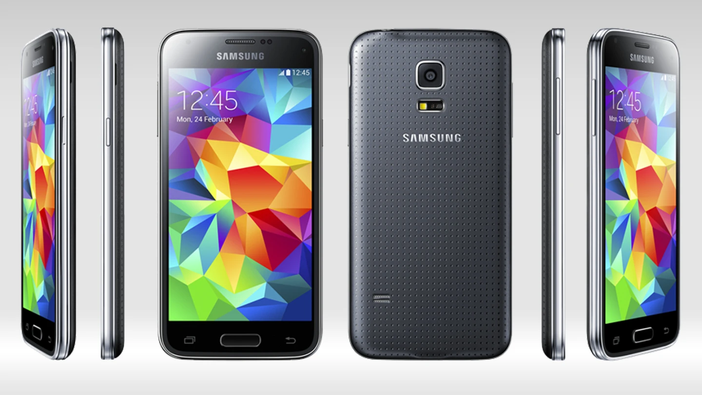 The handset is a little thinner and lighter than the HTC One mini 2 - its most obvious competitor