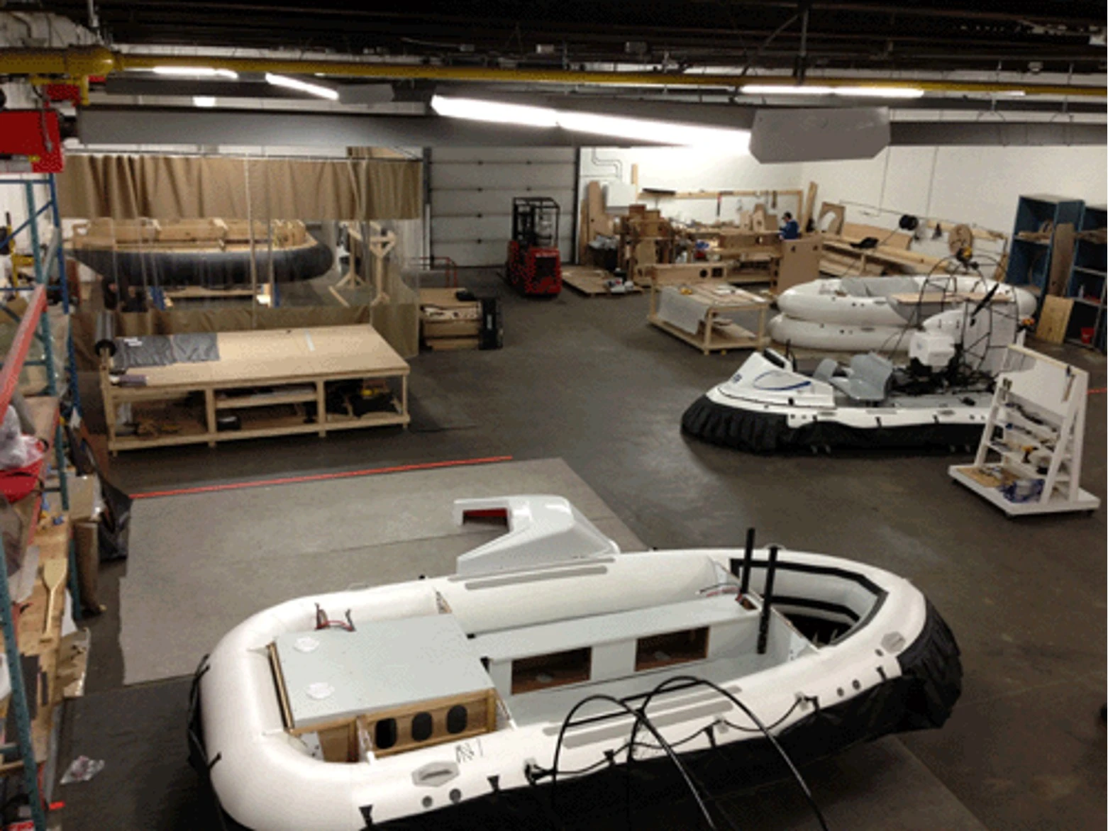 AirRider hovercraft under construction