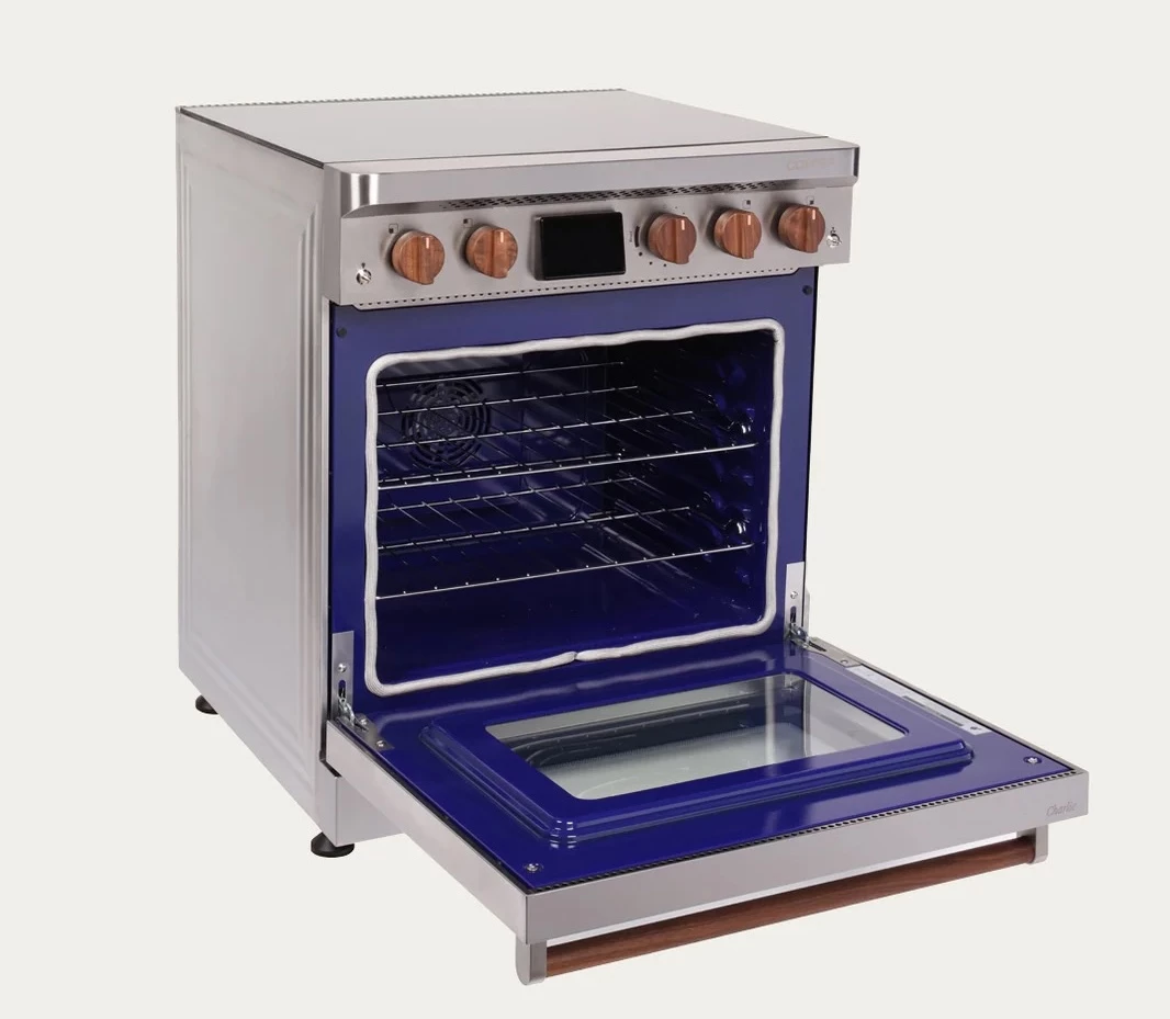 The Charlie's oven uses conventional electric radiant elements