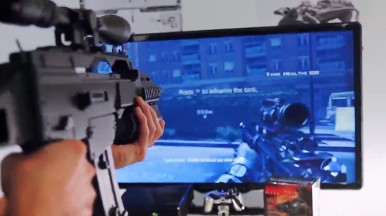 Using a Delta Six to play a first-person shooter