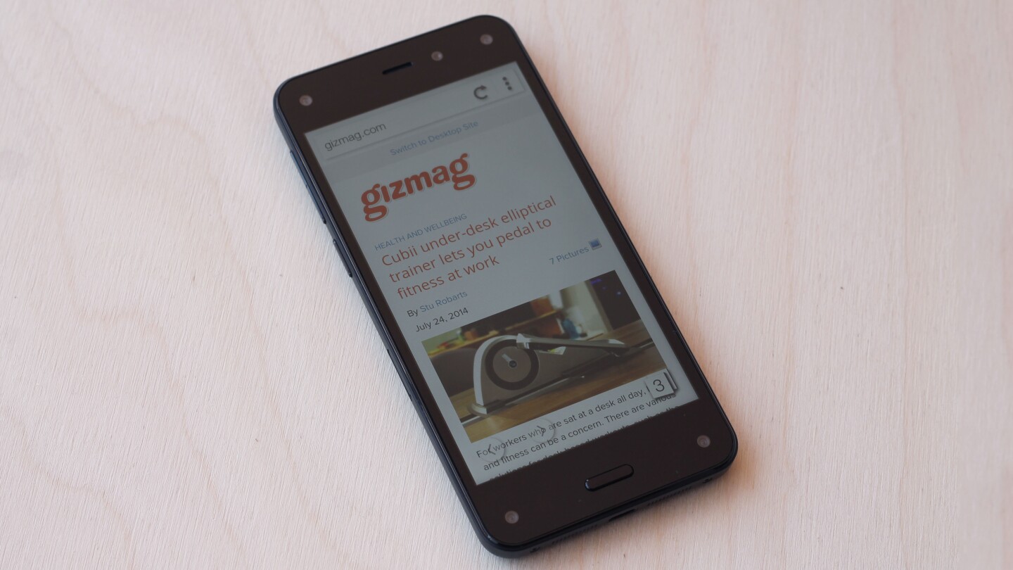 The Fire Phone has a 4.7-in screen with 720p resolution