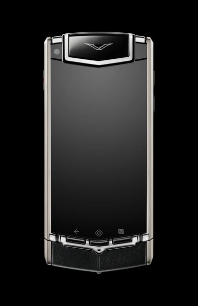 The case is made from polished titanium that's said to be five times stronger than the cases of other smartphones