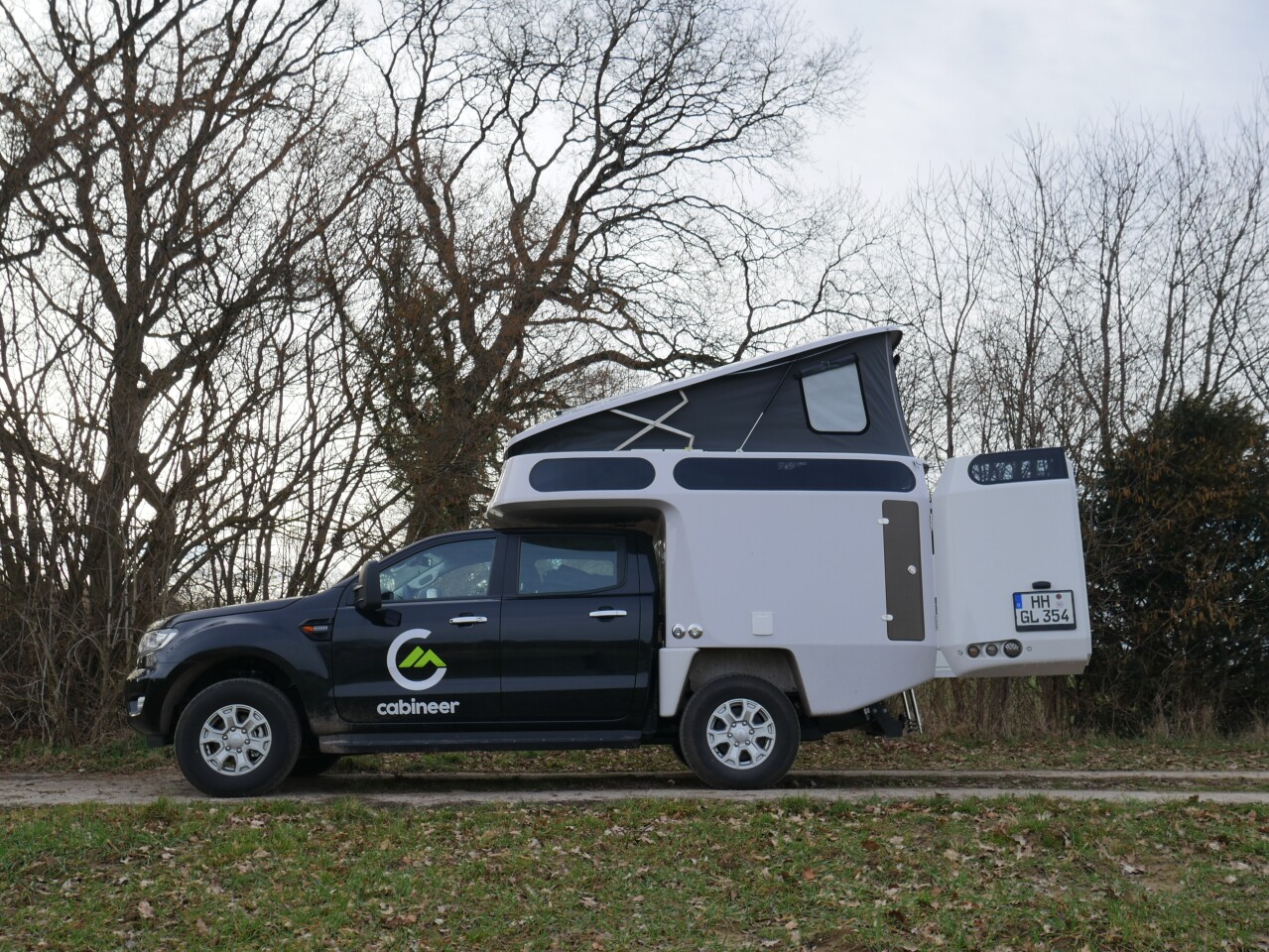 truck camper overlands to a greener destination