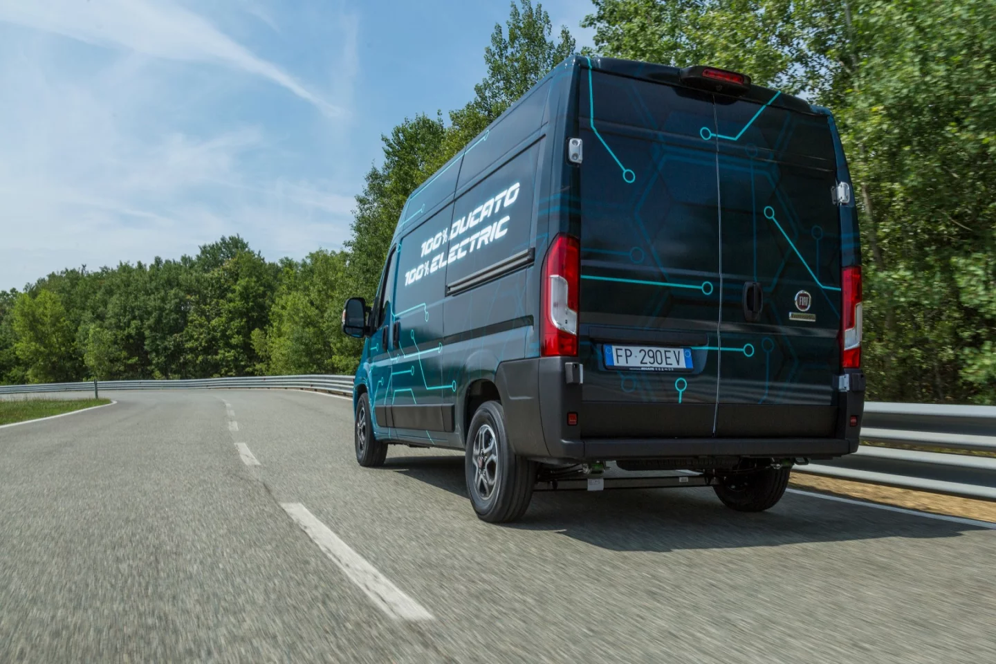 The Ducato Electric lineup will offer 136 to 223 miles of range, depending upon customer-selected battery