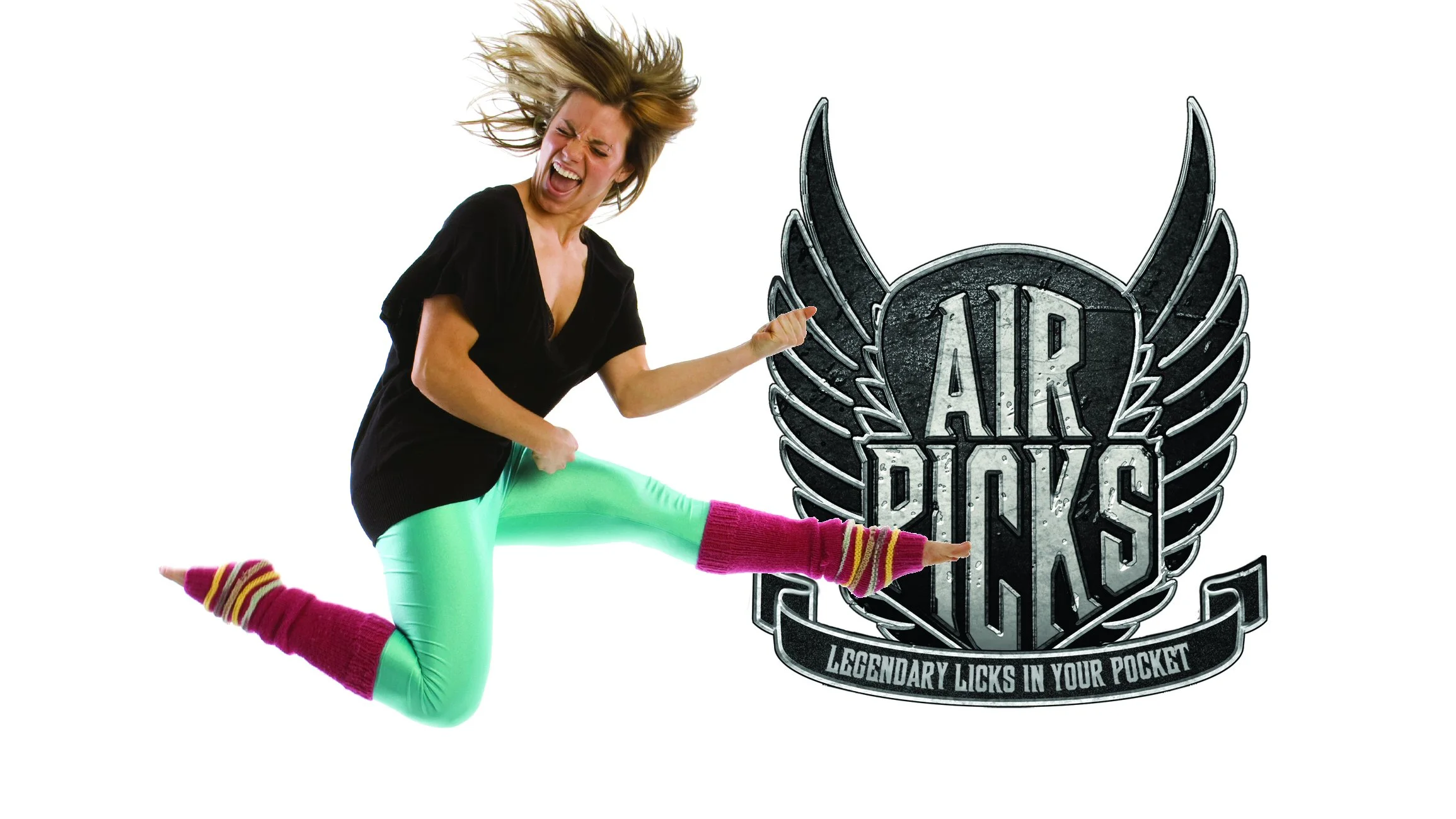 Air Picks are small pick-shaped devices that play classic guitar riffs with a rhythmic flick of the wrist