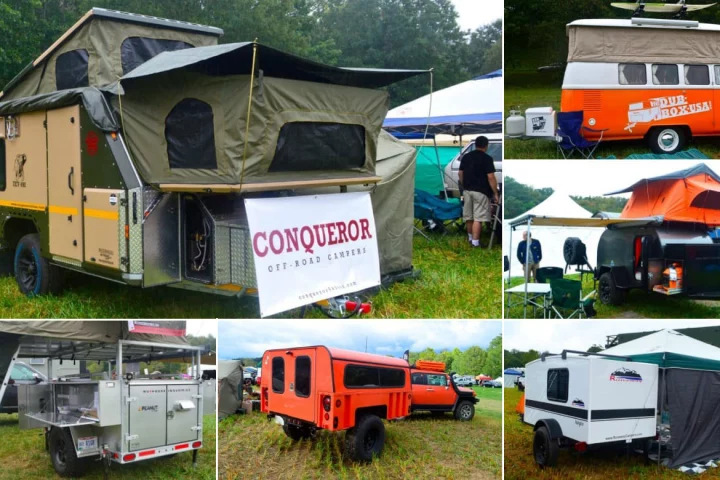 Trailers on display at Overland Expo East 2016
