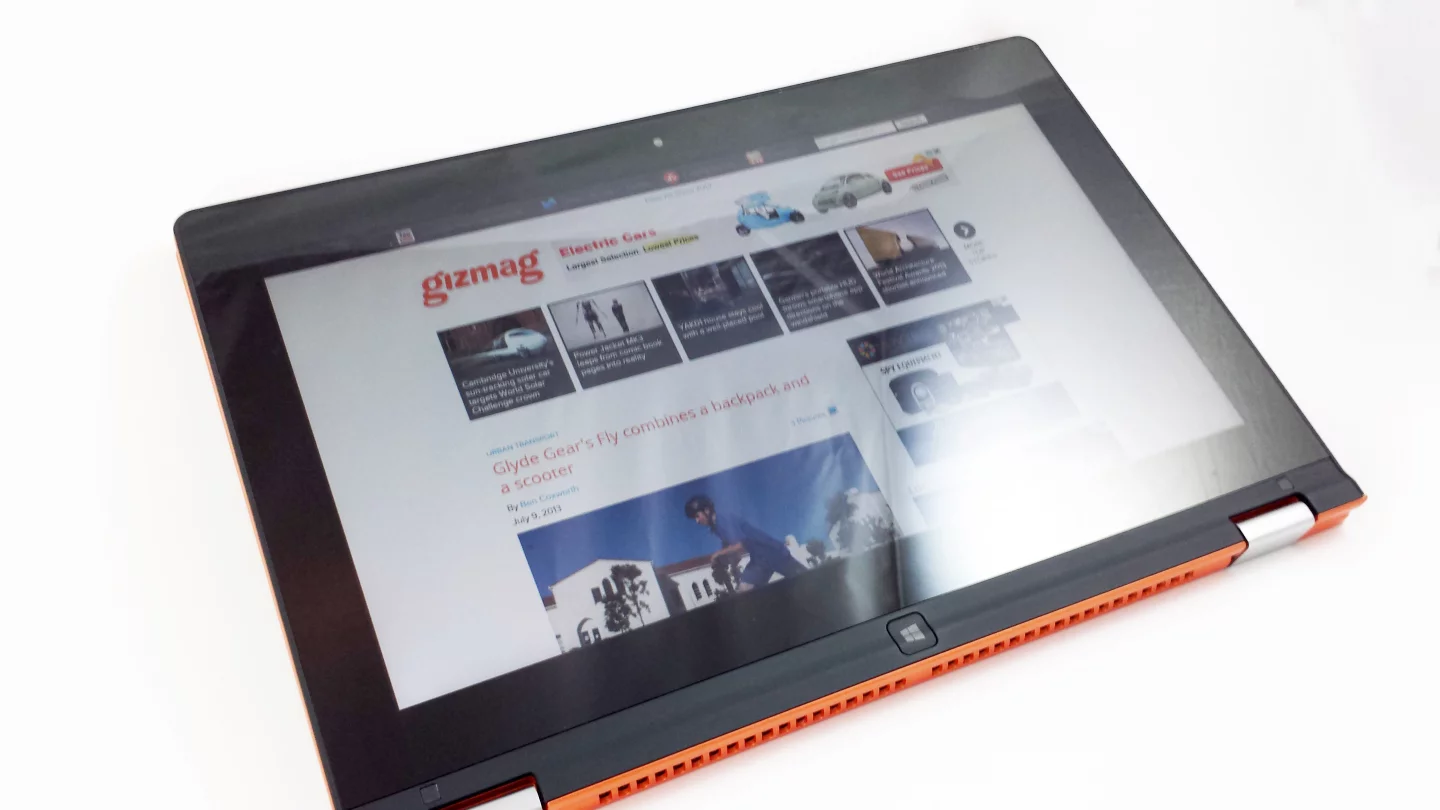 Despite the awkward keyboard on the back, the Yoga still makes for a solid tablet