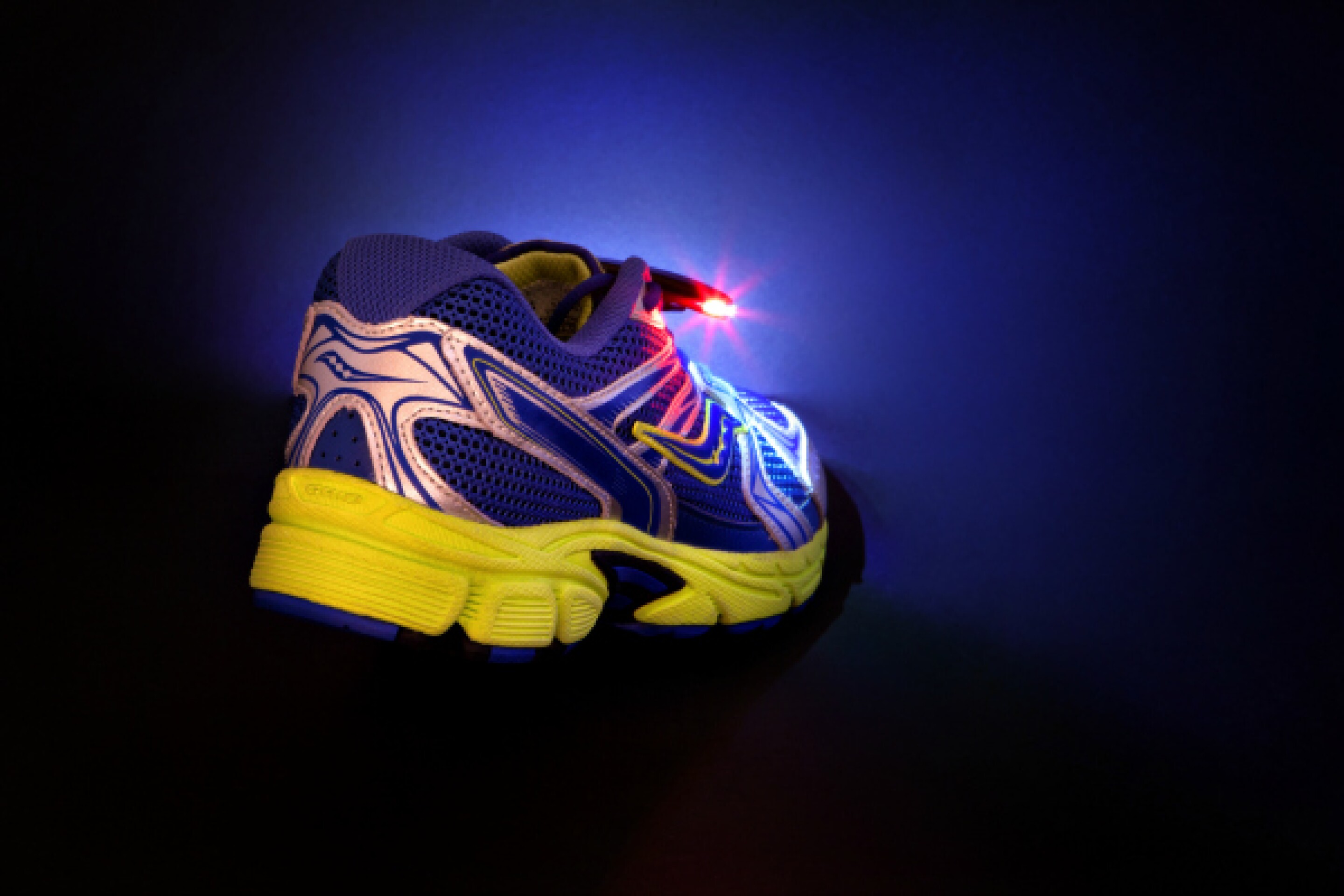 Night Runner Shoe Lights illuminate the path ahead