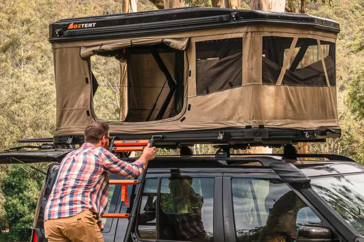 The new Oztent Apex RT-P-1600 provides a large four-walled camping space with an upmarket feature set