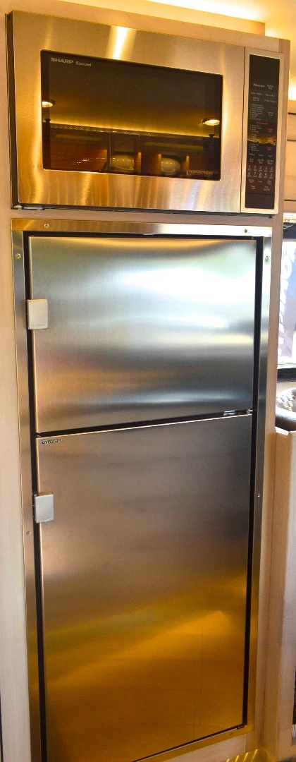 A 12V compressor fridge/freezer is also standard