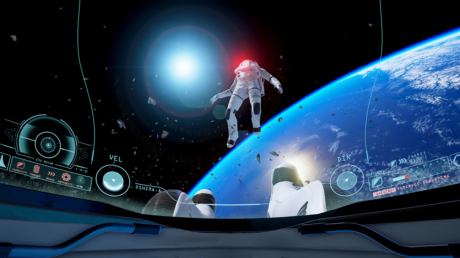 Sole survivor of an explained but catastrophic event aboard a large space station orbiting Earth, the player adopts the role of Commander Alex Oshima, who's left alone and struggling to survive, and make sense of, the events that have left the station in pieces